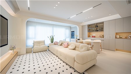 15.2w打造現(xiàn)代奶油風的家122m² | 麗爾曼頓全房全屋整裝